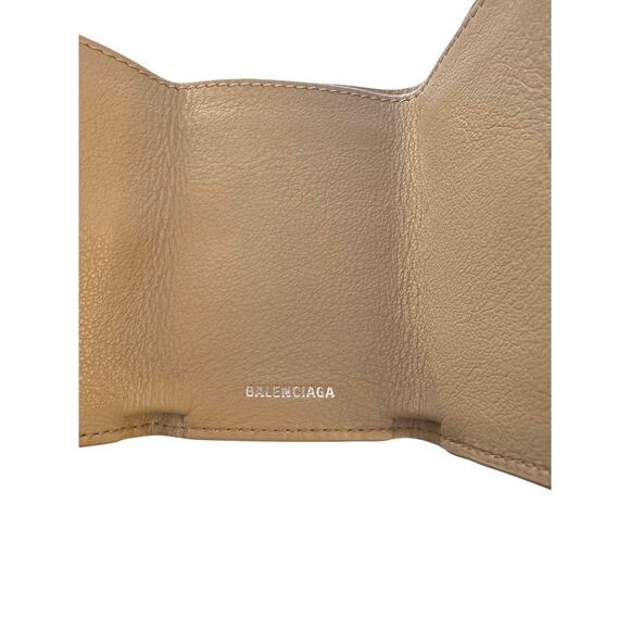 Balenciaga Papier Mini Wallet & Dustbag in Beige - Picture 4 of 15